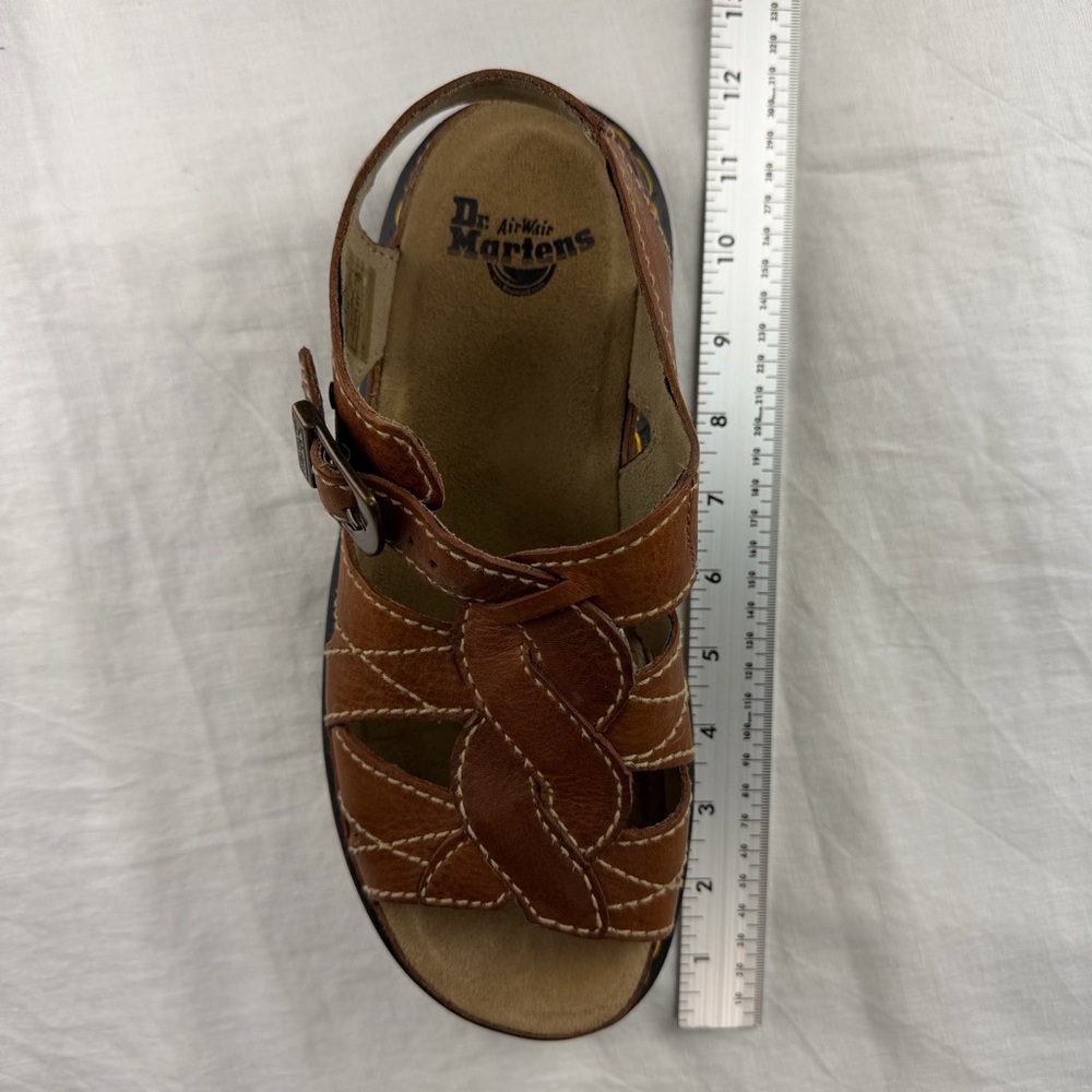 Dr Martens Vintage Y2K Chunky Sandals Women 11Brown Leather Slingback 5A85 EU 43 - Picture 16 of 16